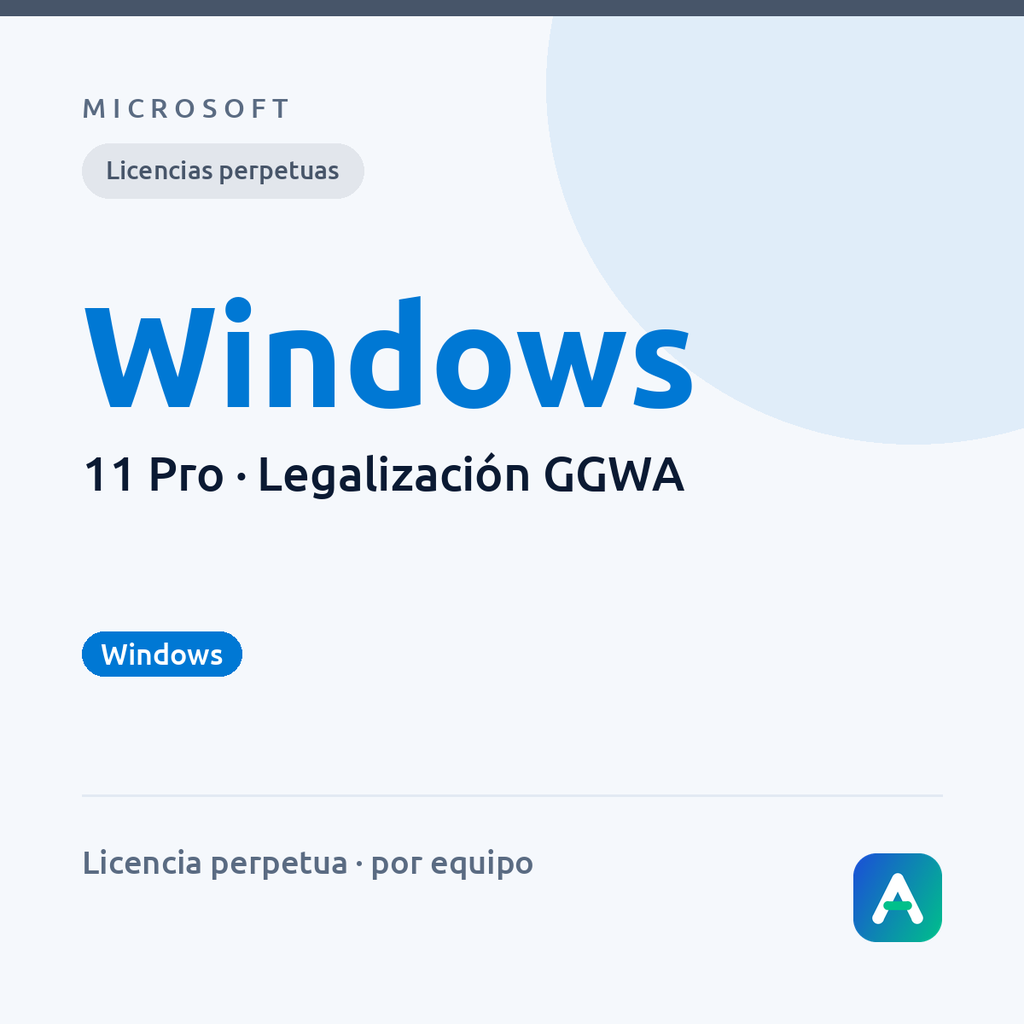 [DG7GMGF0L4TL] Windows 11 Pro — Legalización GGWA