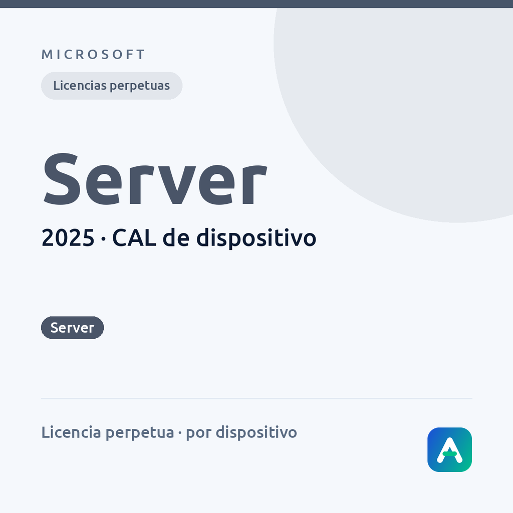 [DG7GMGF0PWHT] Windows Server 2025 — CAL de dispositivo
